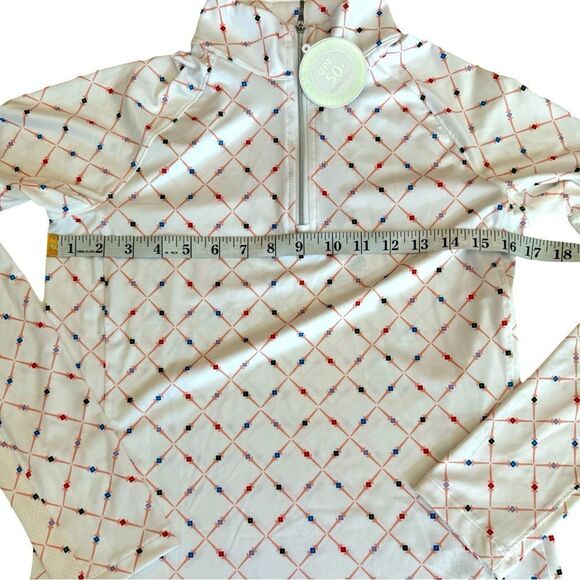 Lady Hagen Women's Geometric Print UV Long Sleeve Golf 1/4 Zip Size XS NWT - Picture 10 of 12